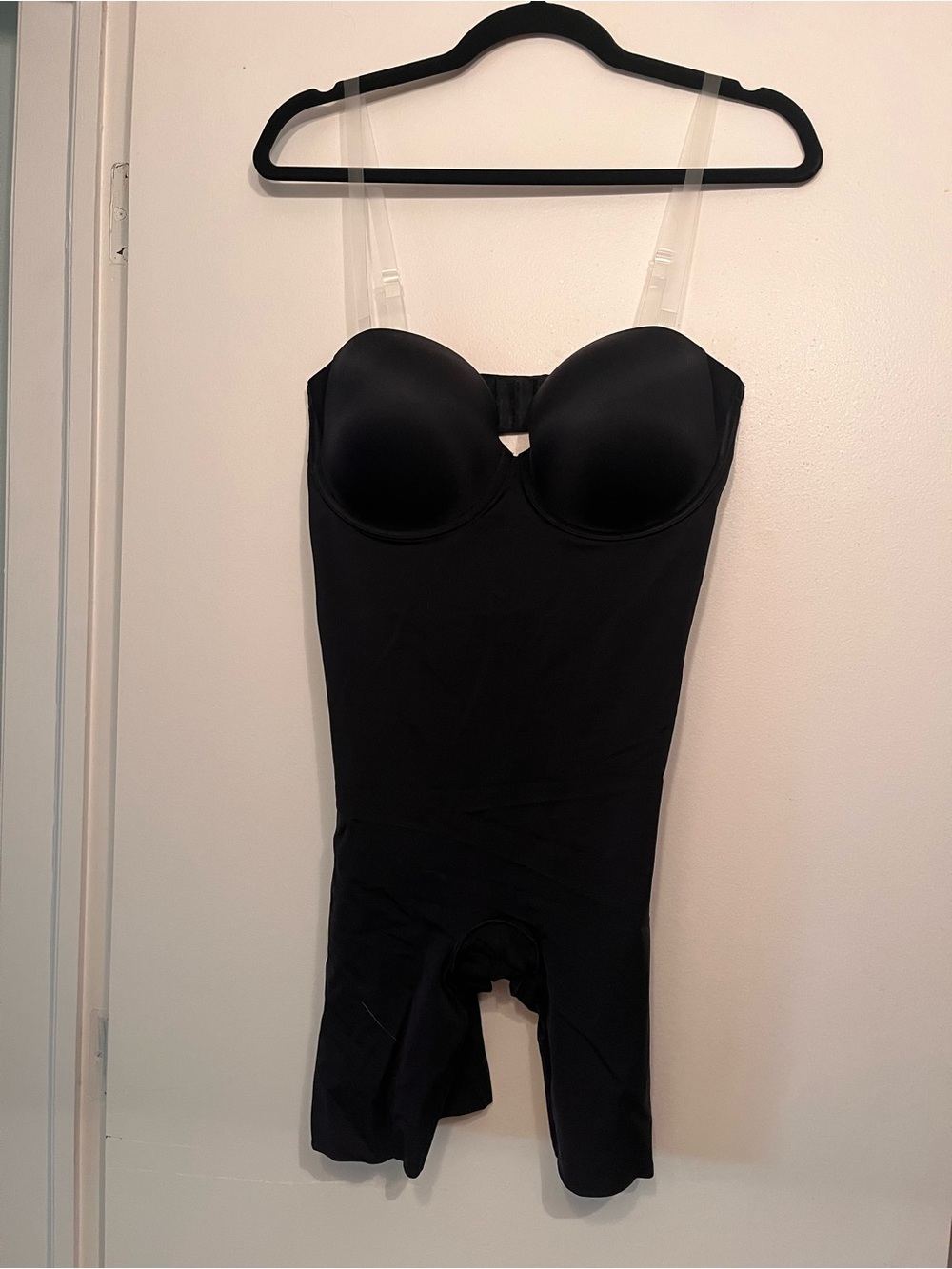 SPANX Black Midthigh Sculpting Bodysuit